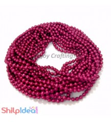Metal Ball Chain 1.5mm - Pink - 2 meter